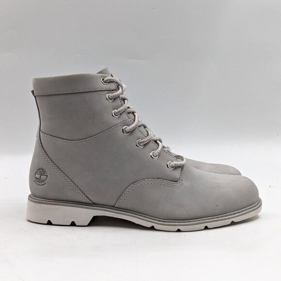 Timberland Women Campton Light Grey Nubuck Waterproof 6in Boots size 8.5 - Picture 9 of 11
